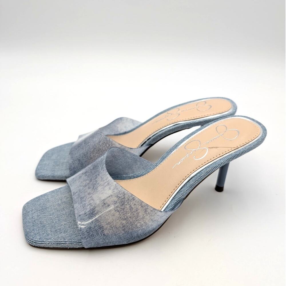 Jessica Simpson Celisha Sandals Open Toe Women's Denim Size US5M EU35